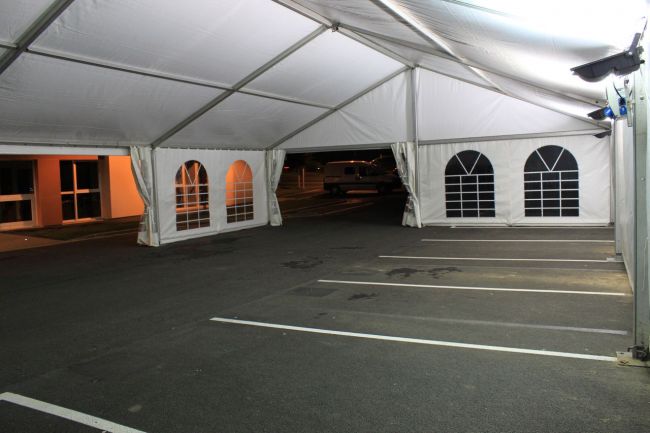 Barnum de 150m² vue de l'intérieur.